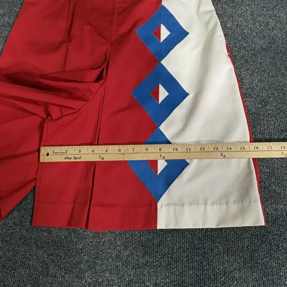 Vintage David Smith Shorts Womens 12 Multicolor Geometric Culotte Elastic Waist